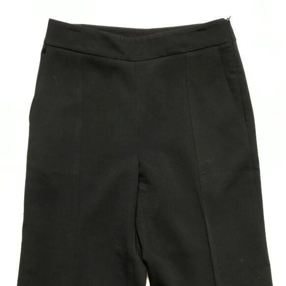 Carolina Herrera Diane High Rise Wide Leg Pants Womens 10 Black Virgin Wool - Picture 5 of 13